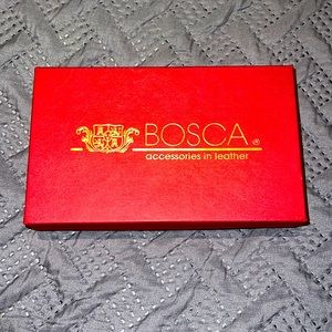 BRAND NEW BOSCA Trifold Wallet - Black